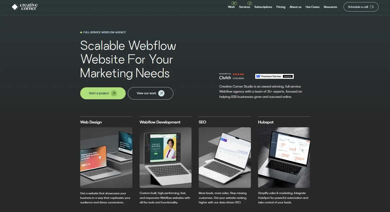 Webflow AEO/GEO Agency - Creative Corner Studio