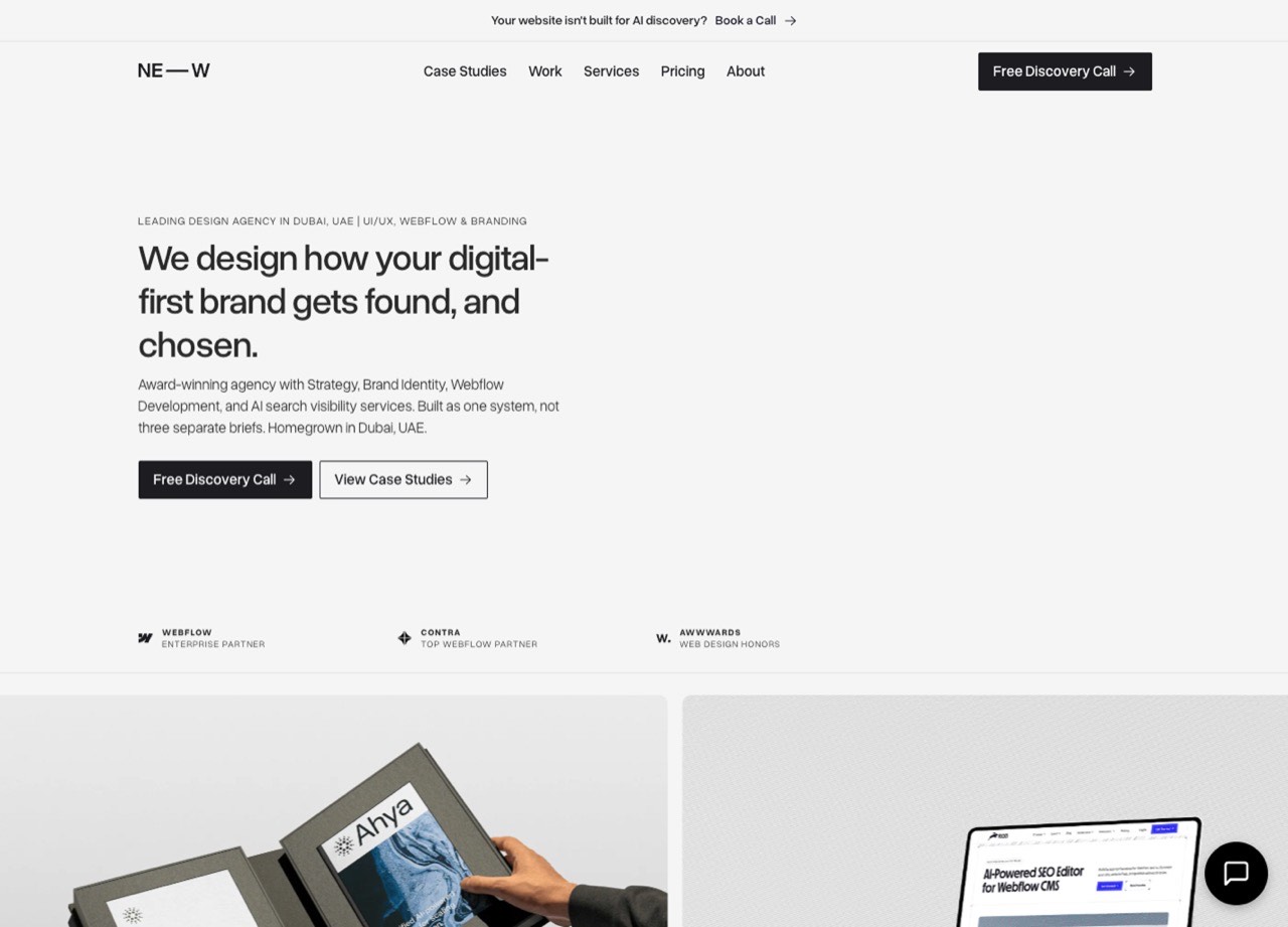 Webflow AEO/GEO Agency - Neue World