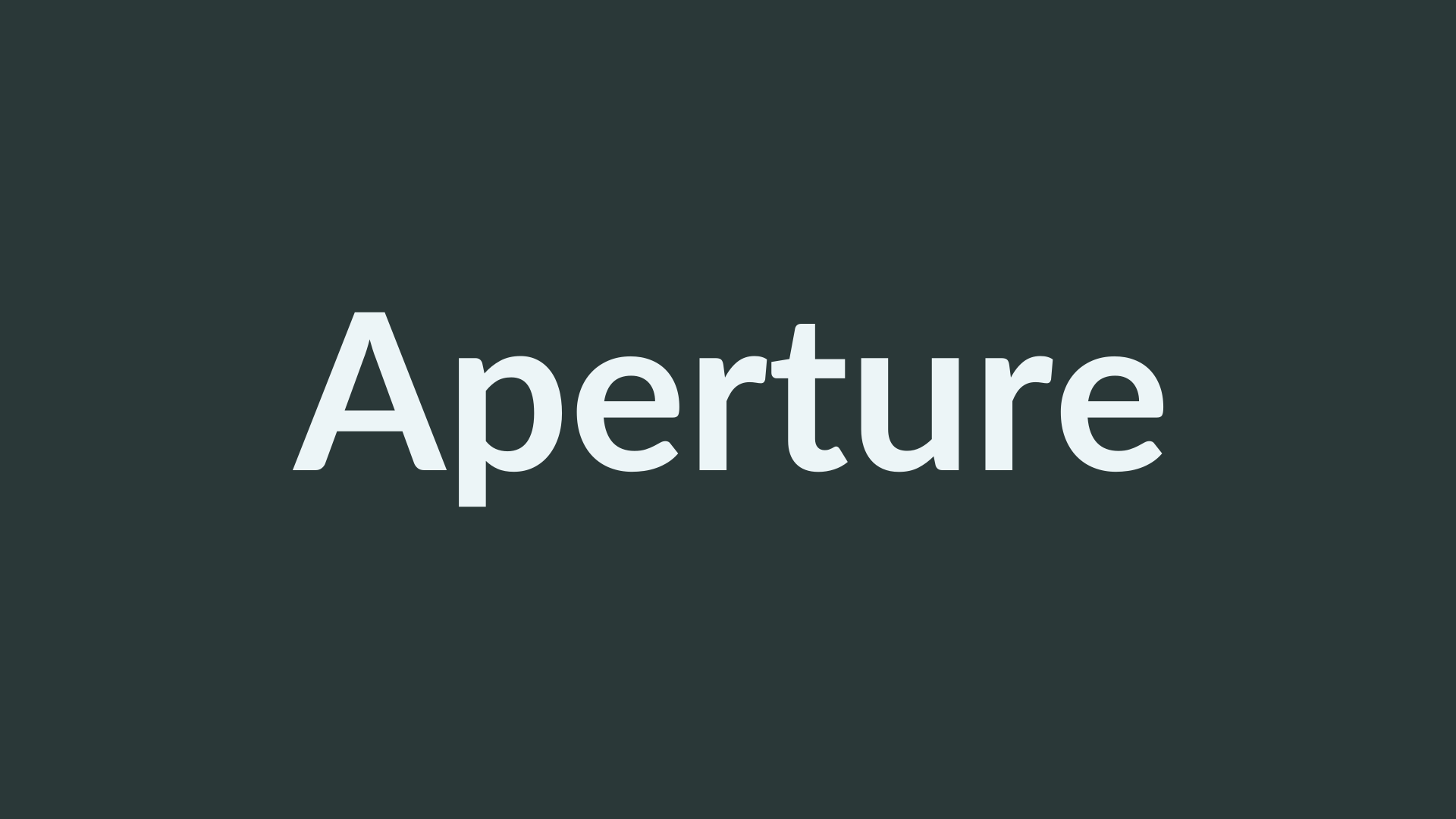 Placeholder for the Aperture landing page built for Juxtapose