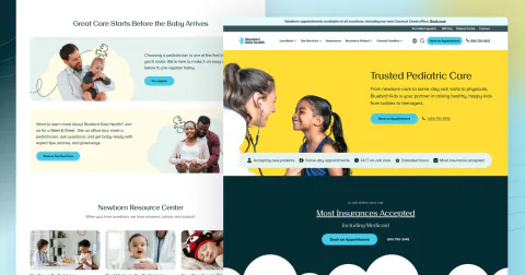 Bluebird Kids Health website