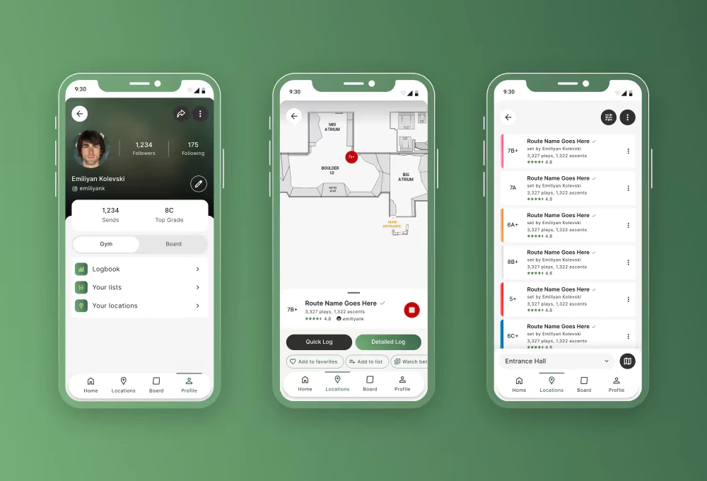 The e-Walls website after the redesign