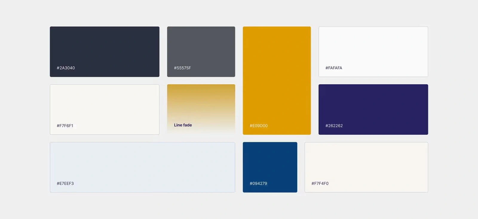 HomeAbroad Color Palletes