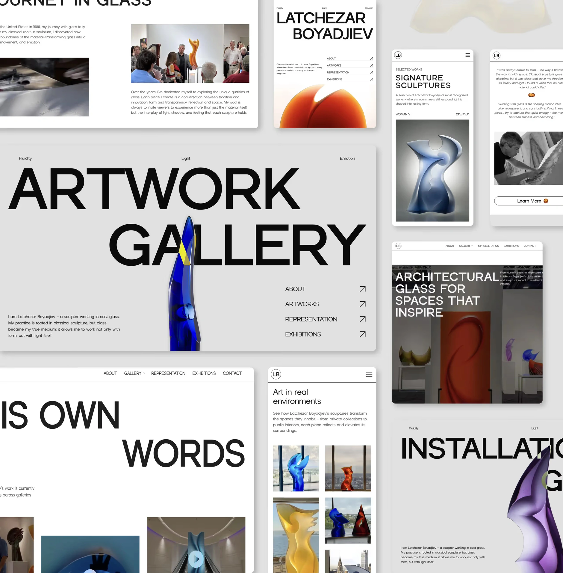 Latchezar Boyadzhiev Web Design Mockup