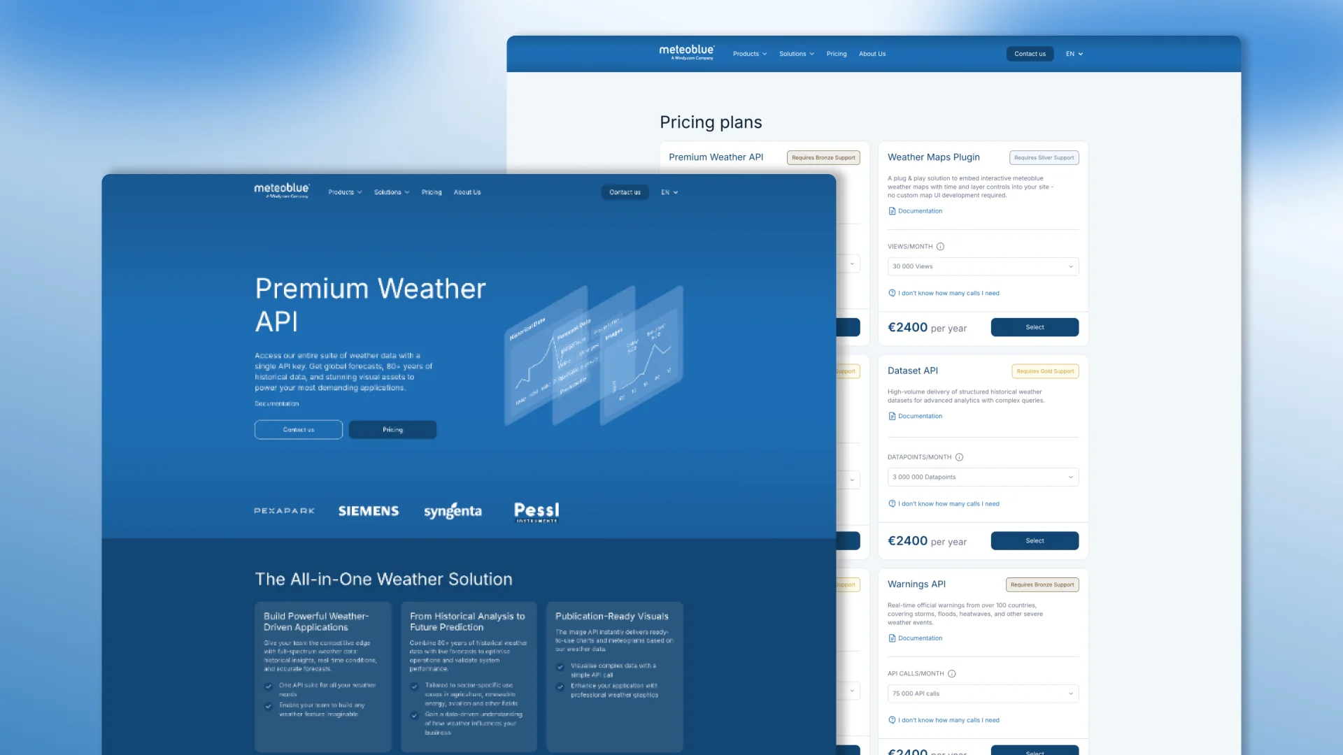 meteoblue website