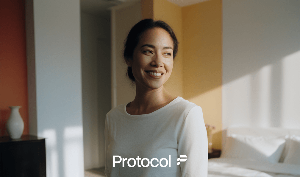 The Protocol website, an oncology-focused behavioural health service built on Webflow
