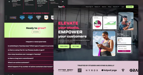 TeamUp website