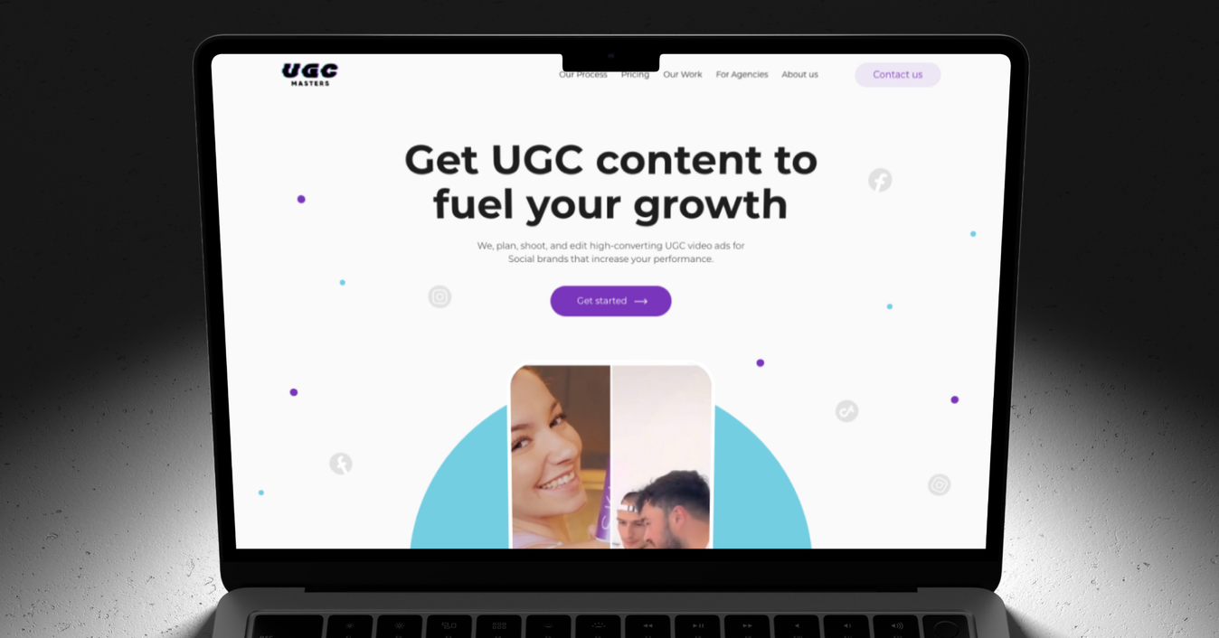 The UGC Masters website on a laptop
