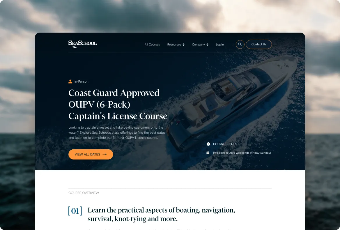 Education websites we have built in Webflow